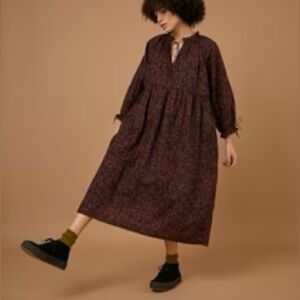 Sideline Astrid Dress in Wine (FW 2023), XS